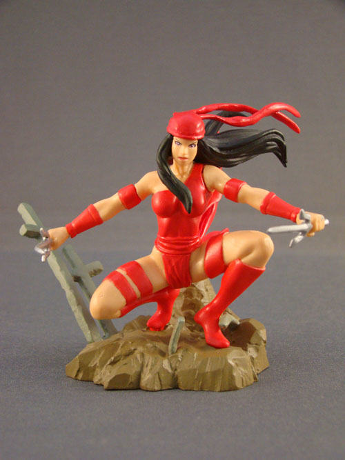 Marvel - Marvel Heroes #3 - Elektra HG Mini Figurine Statue - Bandai (2005)
