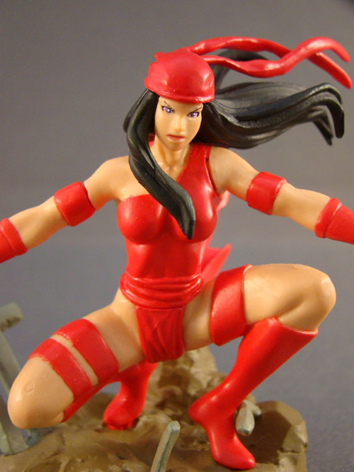 Marvel - Marvel Heroes #3 - Elektra HG Mini Figurine Statue - Bandai (2005)